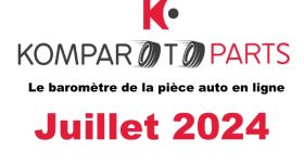 Baromètre de la Pièce Auto - Juillet 2024 : PartAuto et Carter-Cash se démarquent