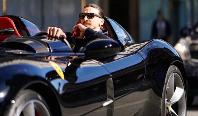 Zlatan s'est offert une Ferrari Monza pour ses 38 ans