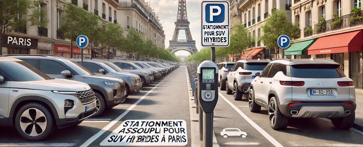 Paris assouplit les tarifs de stationnement pour les SUV hybrides